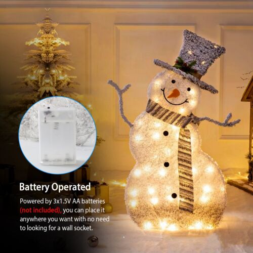 32" Snowman Outdoor Christmas Decorations with 31LED Lights