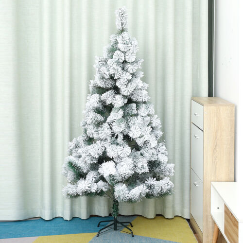 7FT Christmas Tree Snow Flocked Artificial PVC Pine Trees