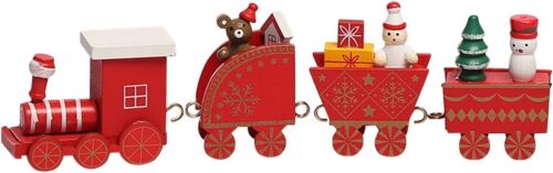 Christmas Wooden Train Ornament New Decoration Merry Christmas Home Xmas Gifts