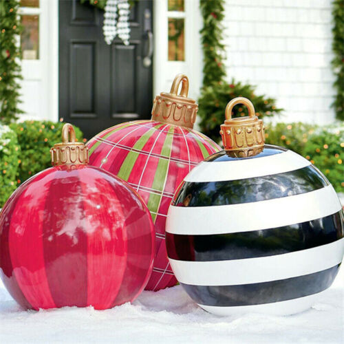 Christmas Inflatable Ball 60cm Home Decoration Balloon Outdoor Props Xmas Gifts