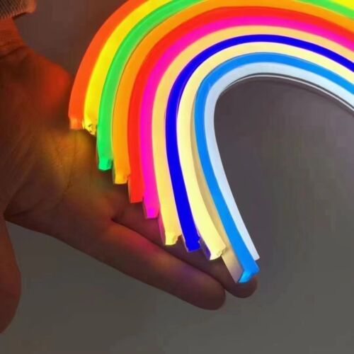 12V Flexible LED Strip Waterproof Sign Neon Lights Silicone Tube 1M 2M 3M 5M USA