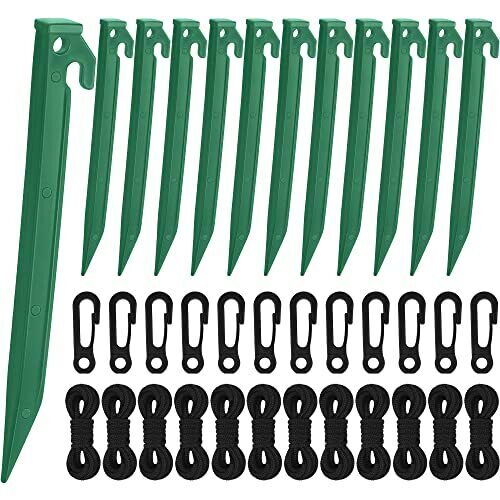 36 Pieces Plastic Inflatable Stakes Set Include Halloween Christmas Ground