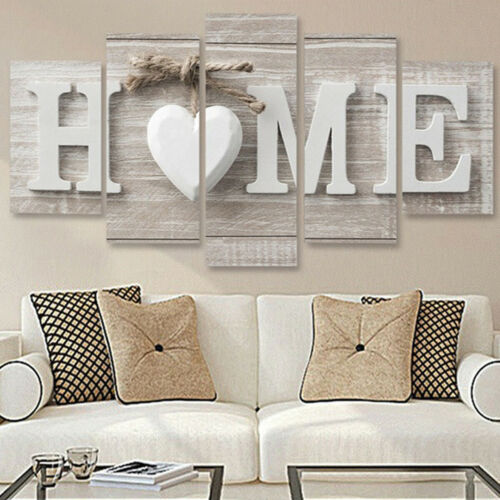 5Pcs Unframed Modern Wall Art Painting Print Set Canva Picture Home Room Decor