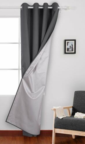 Curtain and Drape Thermal Curtains with Backside Silver Curtain